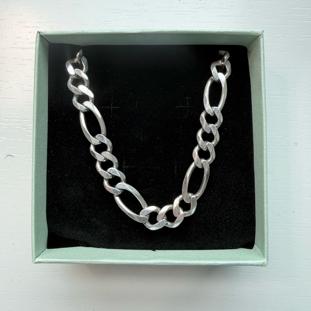 Chunky Silver Link Necklace 20” SOLID LINK sterling silver 8 mm